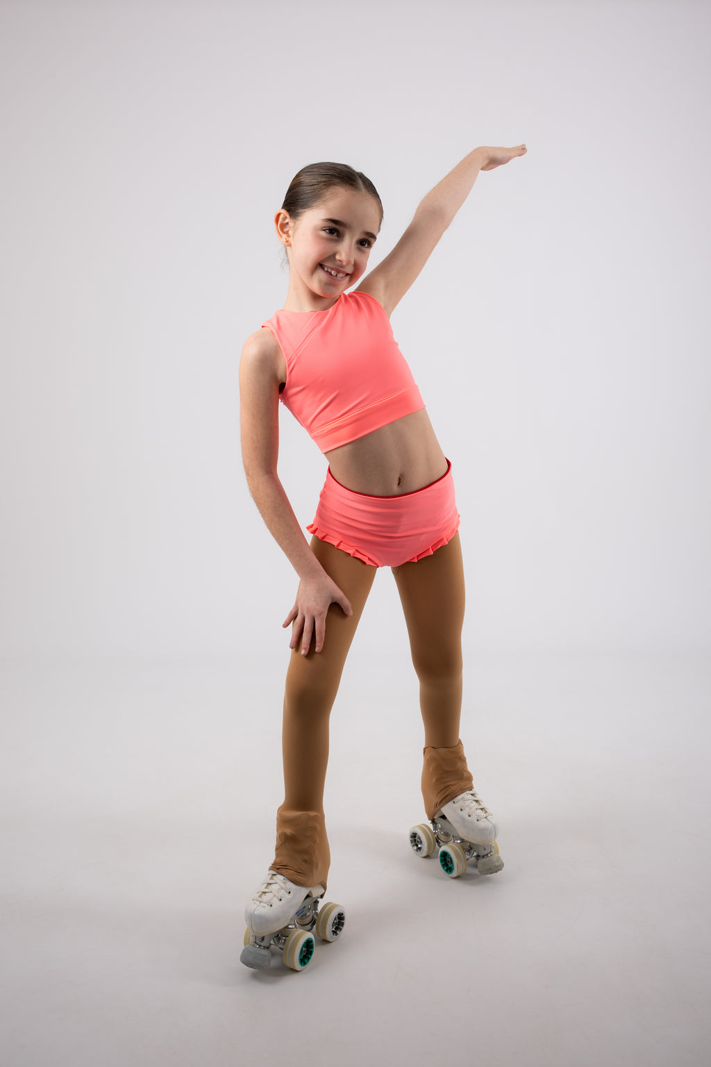 Conjunto Rosa/Vermelho (Top + Culote)