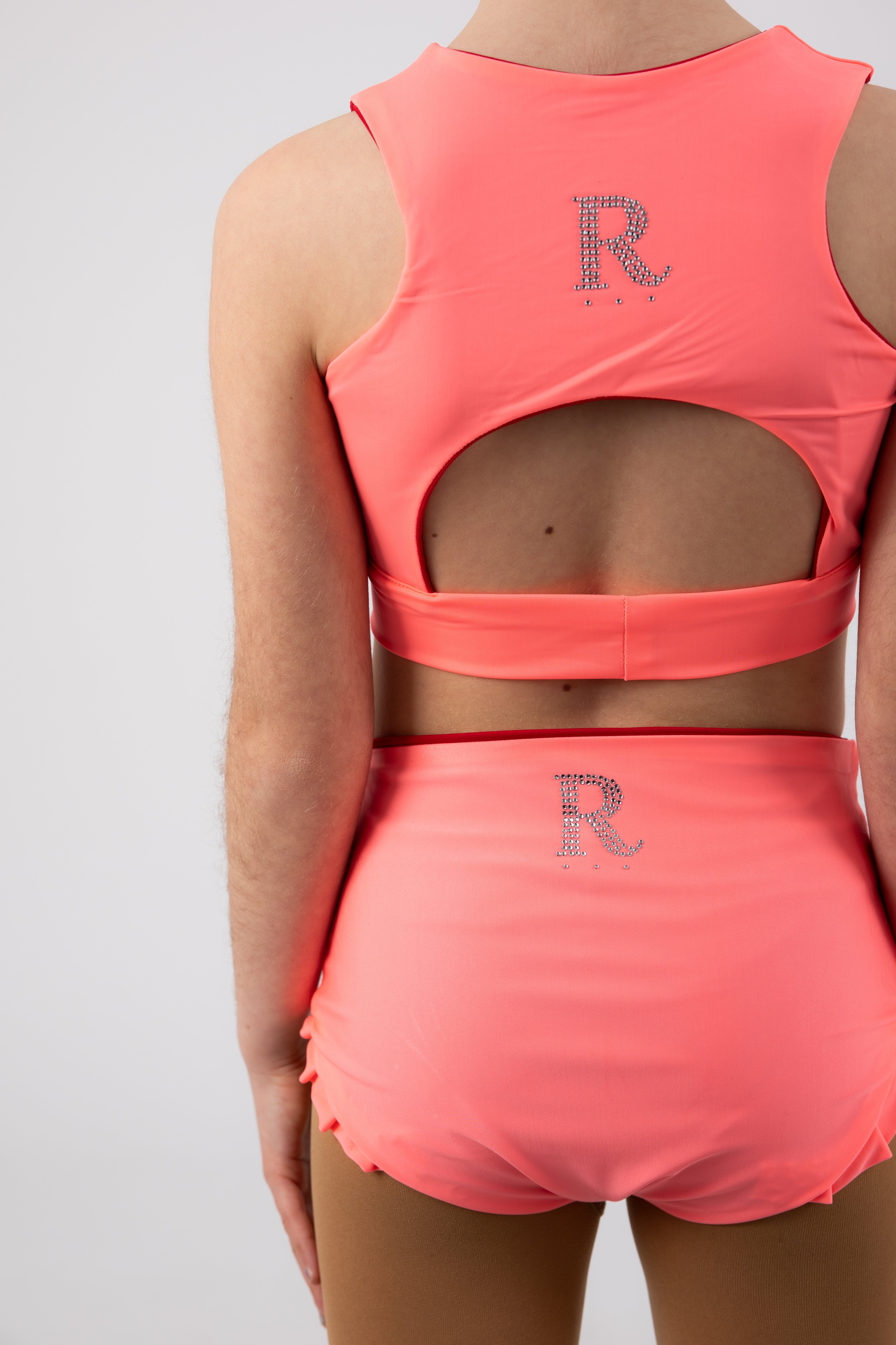 Top Reversível Rosa/Vermelho