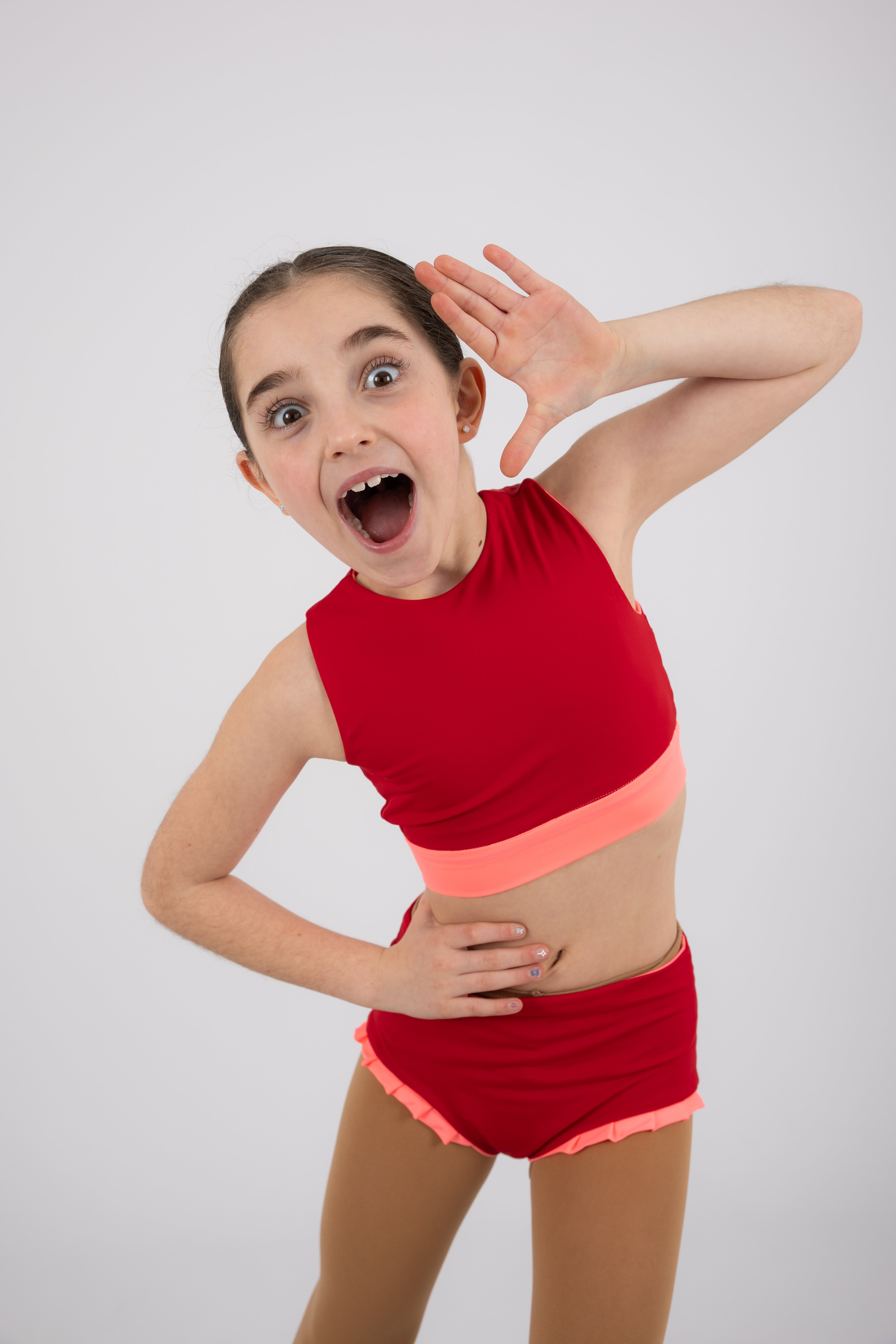 Culote Reversível Rosa/Vermelho