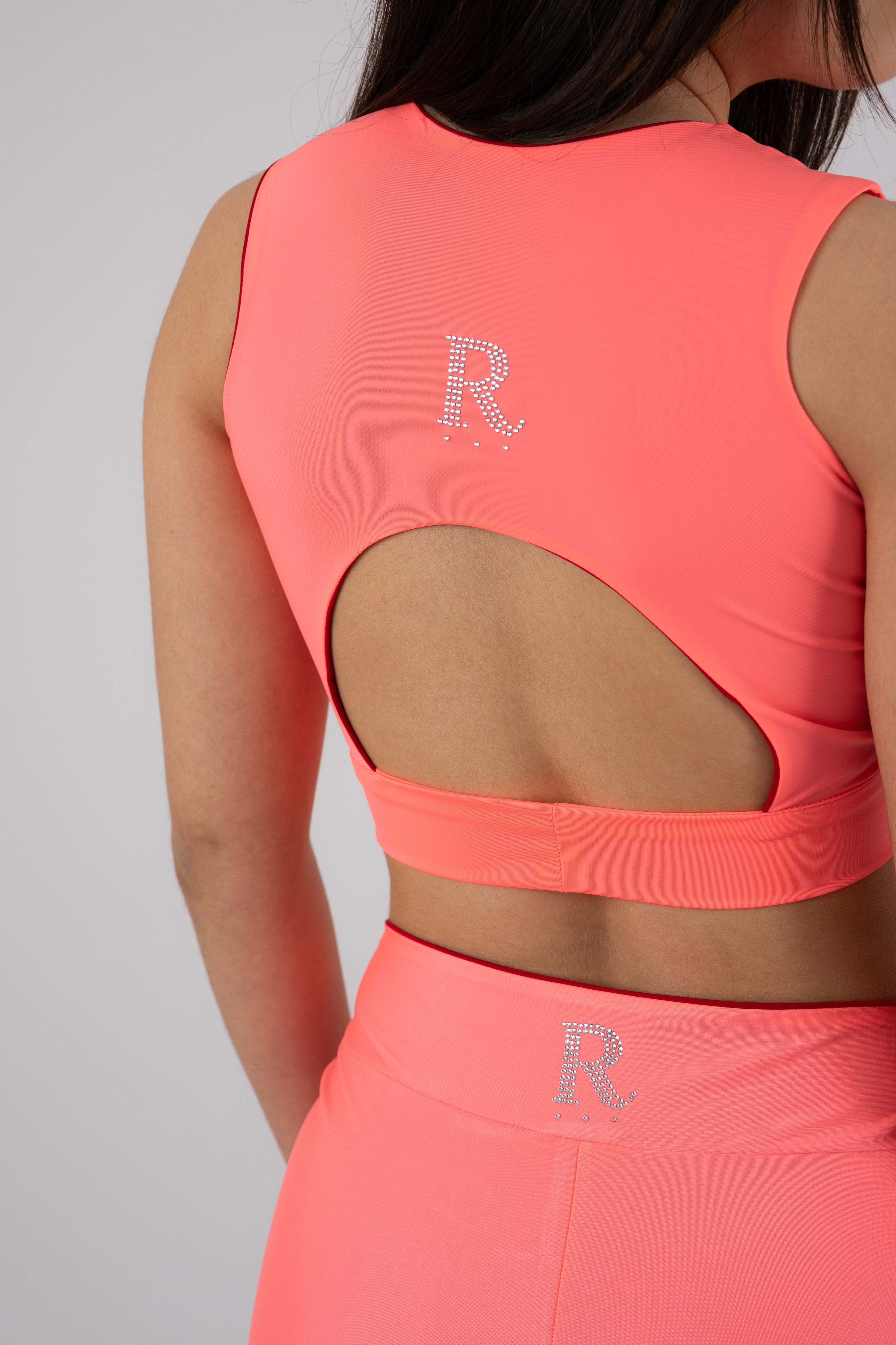 Top Reversível Rosa/Vermelho Adulto