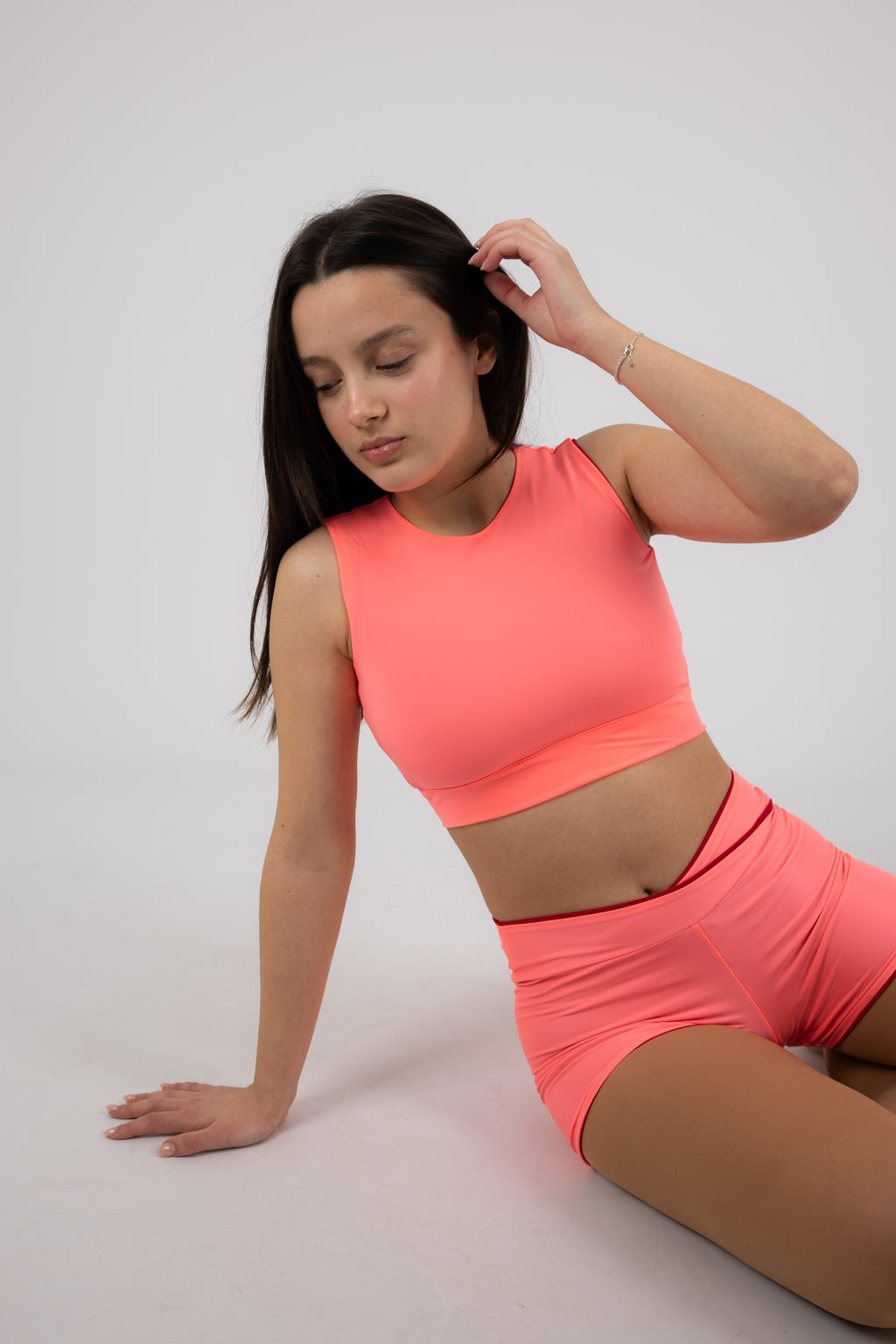Top Reversível Rosa/Vermelho Adulto